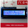 I2C/IIC 제어용 1602A(16x2) 캐릭터 LCD모듈 (P2888)